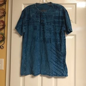 Affliction size Large Henley style t shirt